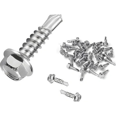 JXPXJMY 90 kusů 410 kusů šestihranných šroubů z nerezové oceli, samořezný šroub M4.2 s koncovkou – Sleviste.cz