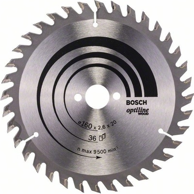 Bosch Optiline Wood, 160 mm, 36 zubov, b1 2,6 mm