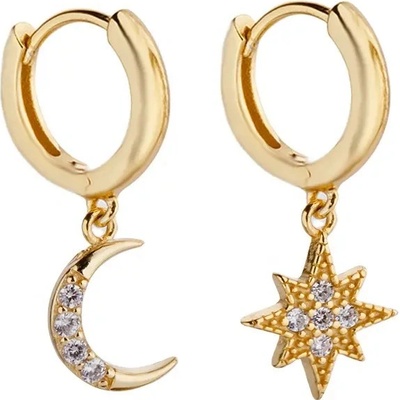 Majya stříbrné náušnice SKYLE pozlacené 10366