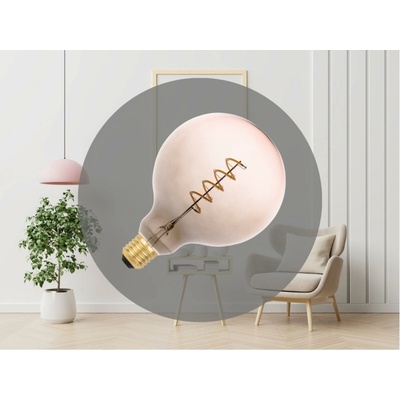 Nedes LED Žiarovka FILAMENT SPIRAL G125 E27/4W/230V 2000K šedá/ružová