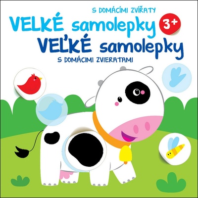 Veľké samolepky s domácimi zvieratami Krava