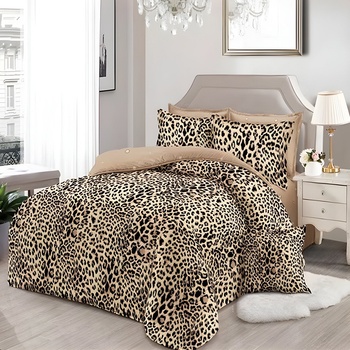 EmonaMall Двулицево спално бельо EmonaMall, 6 части - Модел S15699 (S15699-33333d)