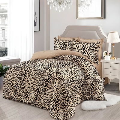 EmonaMall Двулицево спално бельо EmonaMall, 6 части - Модел S15699 (S15699-33333d)