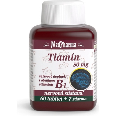 MedPharma Tiamín 50 mg Vitamín B1 67 tabliet