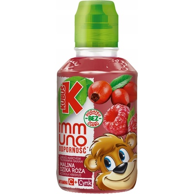 Kubuś Immuno Imuno Sok malina acerola divoká ruža 200 ml
