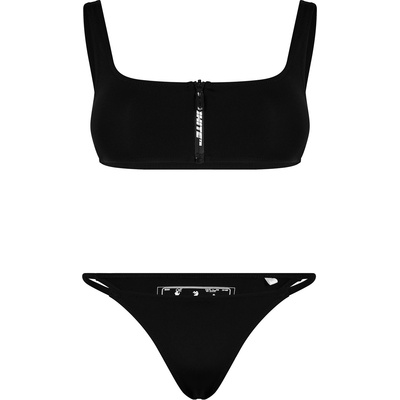 OFF WHITE Бикини OFF WHITE Women's Zip Detail Bikini - Black
