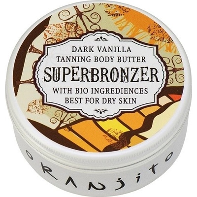 Oranjito Bio Dark Vanilla Superbronzer opalovací máslo do solária 100 g