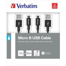 Verbatim 48875 USB/micro USB, 1m + 0,3m, černý