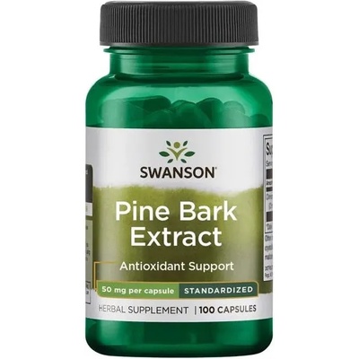 Swanson Pine Bark Extract, 50 mg, 100 капсули, Swanson (SWH160)