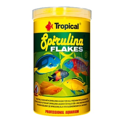 Tropical SPIRULINA FLAKES храна на люспи с високо съдържание на Spirulina platensis