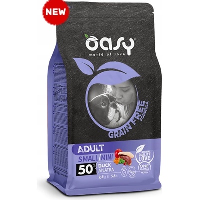 Oasy Grain free Adult Small/Mini Duck 2,5 kg