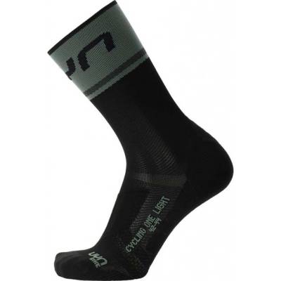 UYN Cyklistické ponožky klasické ONE LIGHT čierna/zelená