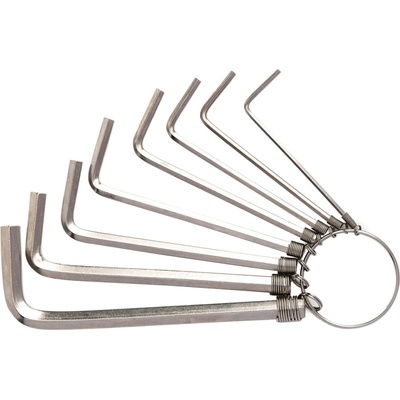 Deli Tools EDL3080 Sady šestihranných klíčů 1,5-6 mm (stříbrné)