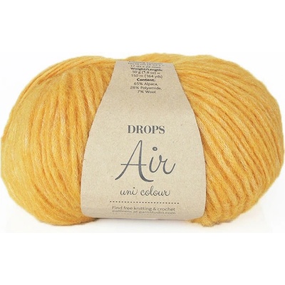 Příze Drops Air uni colour 22 - žlutá