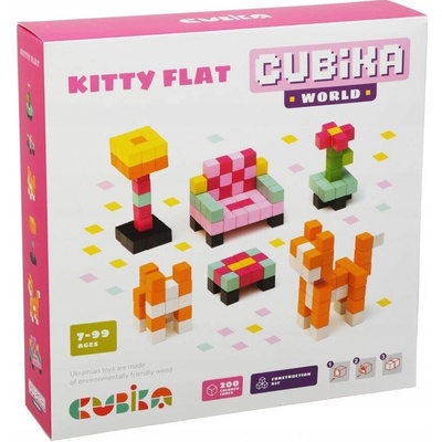 CUBIKA 15313 Pixel "Pokojík s kočičkou" 200 ks