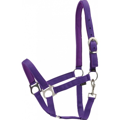 HorseGuard Ohlávka se stříbrným kováním Nylon purple – Zboží Mobilmania