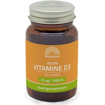 Image 1 of Mattisson Healthstyle Vegan Lichen Vitamin D 1000 IU [120 Гел капсули]