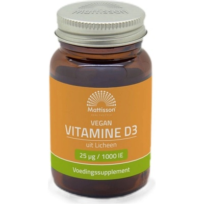 Mattisson Healthstyle Vegan Lichen Vitamin D 1000 IU [120 Гел капсули]