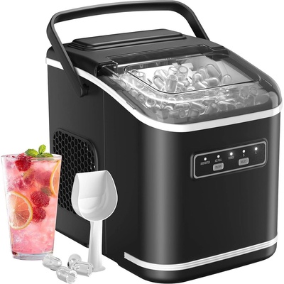 Ледогенератор Acmeenjoy Ice Cube Machine, 12 кг/24ч, 1.5L, самопочистване (HZB-12K)