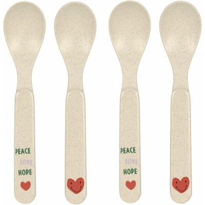 Lassig Spoon Set PP/Cellulose Happy Rascals Heart lavender 4 ks