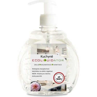 ECOLIQUIDÁTOR kuchyně čisticí a dezinfekční prostředek pumpička 500 ml Pink Blossom