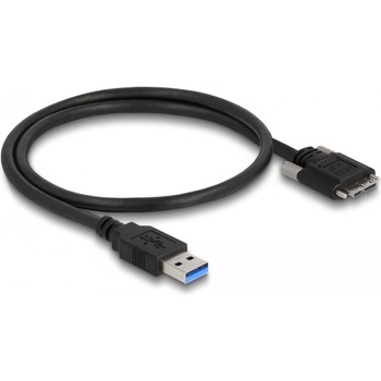 Delock Кабел USB 3.0 Тип A щепсел - Щепсел тип Micro-B с винтове 0, 5 м