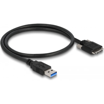 Delock Кабел USB 3.0 Тип A щепсел - Щепсел тип Micro-B с винтове 0, 5 м
