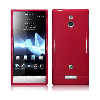 Image 1 of Sony Xperia_P LT22i Силиконов Калъф Червен + Протектор