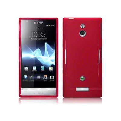 Sony Xperia_P LT22i Силиконов Калъф Червен + Протектор