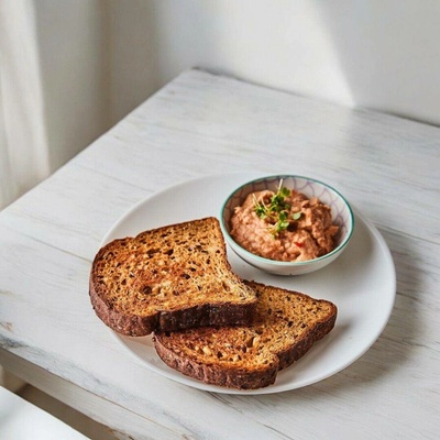 KetoMix Proteinový toastový chléb se semínky | 8 porcí, 360 g