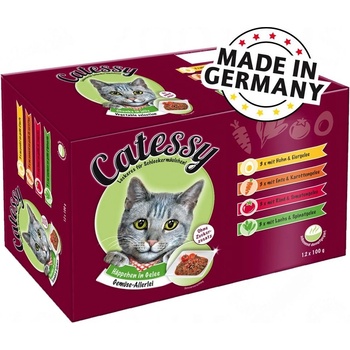 Catessy kousky jelly s míchanou zeleninou 48 x 100 g