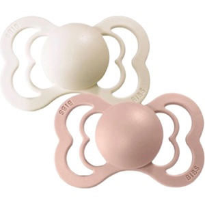 BIBS Силиконови залъгалки Bibs - Supreme, Ivory-Blush, 6-18 м, 2 броя (270221) - ozone