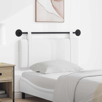 vidaXL Висяща табла Монтиране на стена Бял 110 x 55 x 5 см текстил (42031385)