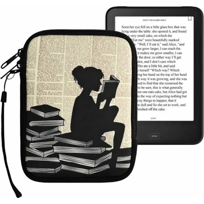 KW Mobile motív Girl And Books KW5033517 Univerzálne puzdro pre čítačky 6 viacfarebné