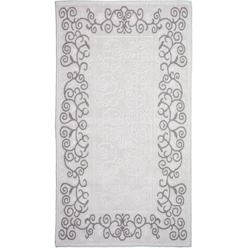 Image 1 of Vitaus Сив и бежов памучен килим , 60 x 90 cm Orkide - Vitaus (Orkide-Bej-60x90)