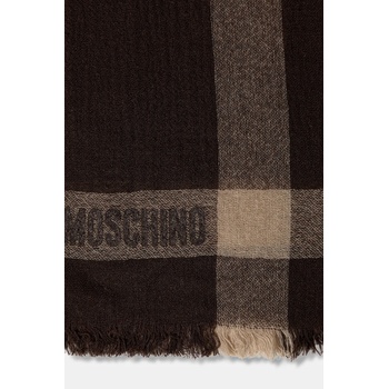 Moschino Кашмирен шал Moschino в кафяво с десен M3258 30826 (M3258.30826)