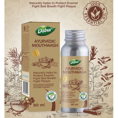 Dabur ajurvédská ústní voda s esenciálními oleji 90 ml