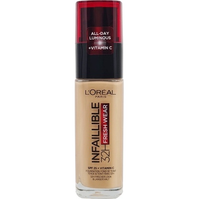 L'Oréal Paris Infallible 32H Fresh Wear SPF25 make-up na všetky typy pleti 200 Natural Linen 30 ml