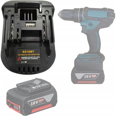 ADAPTÉR BATÉRIE PREVODNÍK KONVERTOR BOSCH 18V NA NÁRADIE MAKITA