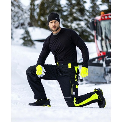 Ardon H6471 NEON WINTER HI VIS montérkové nohavice do pása ČIERNO ŽLTÉ