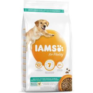 Iams кучешка храна за възрастни с намалено съдържание на мазнини, пиле 12 кг