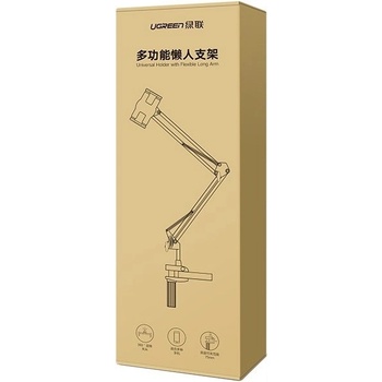 Ugreen universal phone tablet holder with folding long arm černá and gray 50394