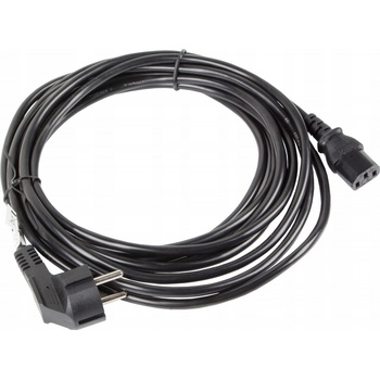 LANBERG CEE 7/7 na IEC 320 C13 POWER CORD 5M VDE černý CA-C13C-11CC-0050-BK