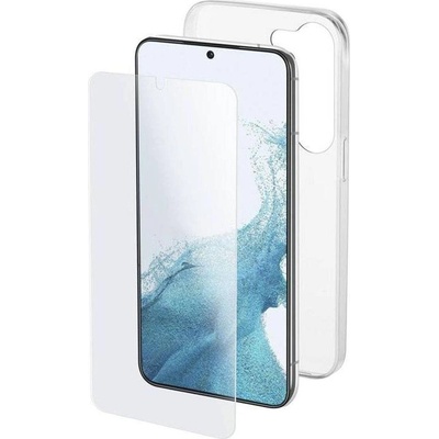 Cellularline Калъф и Протектор за Samsung S23 Plus, CellularLine Protection Kit, Прозрачен (PROTKITGALS23PLT)