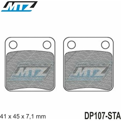 Destičky brzdové DP107-STA - směs Standard DP107-STA