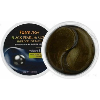 Image 1 of FARM STAY Пачове за очи FarmStay Black Pearl Gold Hydrogel Eye Patch 60 броя
