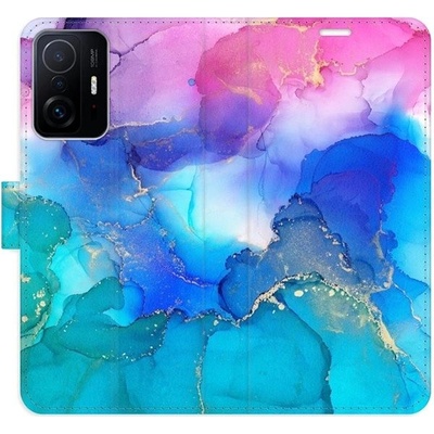 Pouzdro iSaprio flip BluePink Paint Xiaomi 11T / 11T Pro