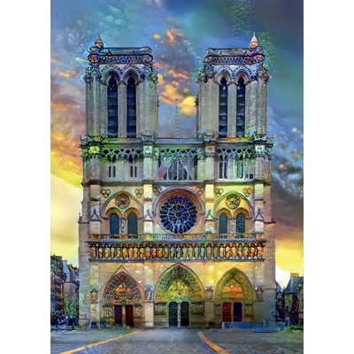 Bluebird Puzzle - Puzzle Cathédrale Notre-Dame de Paris - 500 piese