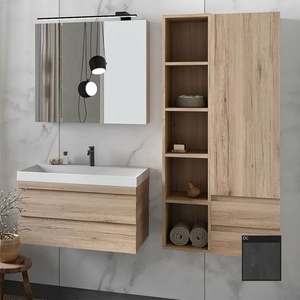 Kolpa San Naomi висок висящ шкаф антрацитно сив 4 рафта 30 см (546110)