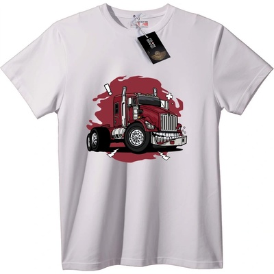 NOONEBRAND Тениска Червен Камион Сила - M, Black